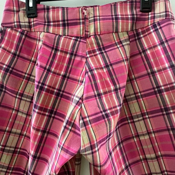Pink Plaid Knee-Length Shorts Womens XL Avenue Polyester & Rayon Blend Stylish & - Picture 7 of 7